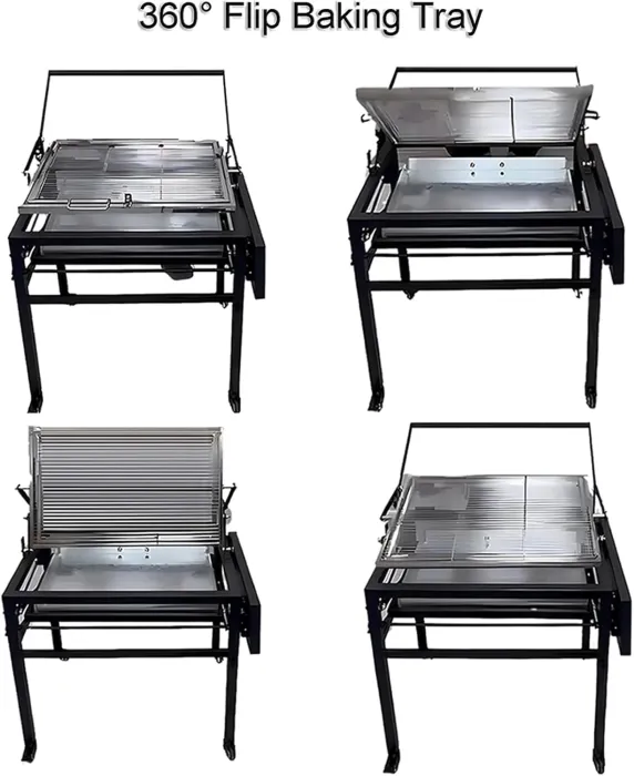 🔥 360° Flip BBQ Grill – Effortless Grilling, Perfect Results Every Time