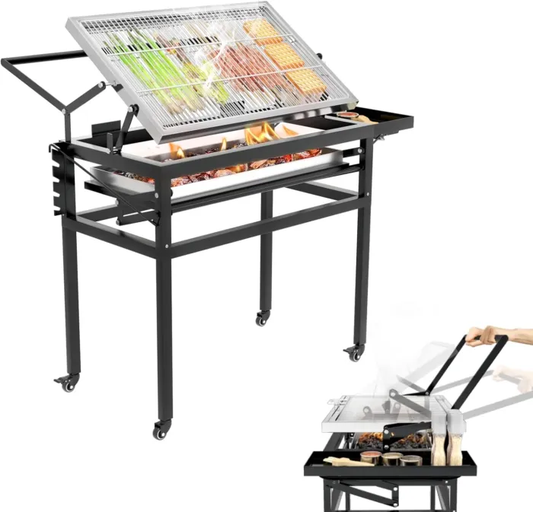 🔥 360° Flip BBQ Grill – Effortless Grilling, Perfect Results Every Time